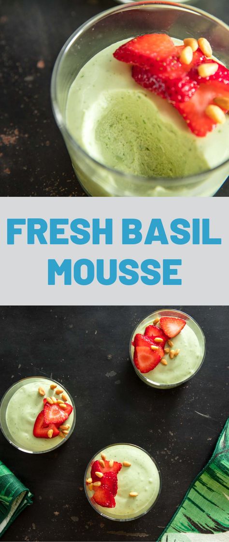 Oh Sweet Basil Recipes Desserts, Light Fresh Desserts, Tomato Dessert Recipes, Desserts With Basil, Strawberry Basil Dessert, Light Desserts For Summer, Light And Refreshing Desserts, Fresh Mint Recipes Dessert, Fancy Summer Desserts