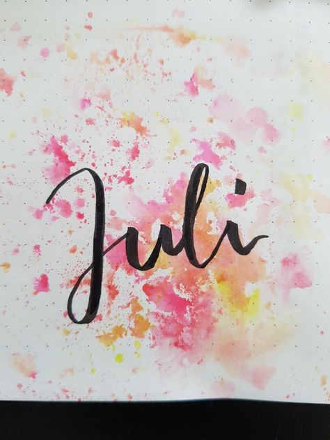 Juli 2021 Bullet Journal Deckblatt Bullet Journal Juli, Bullet Journal Themes, Journal Themes, Bullet Journal