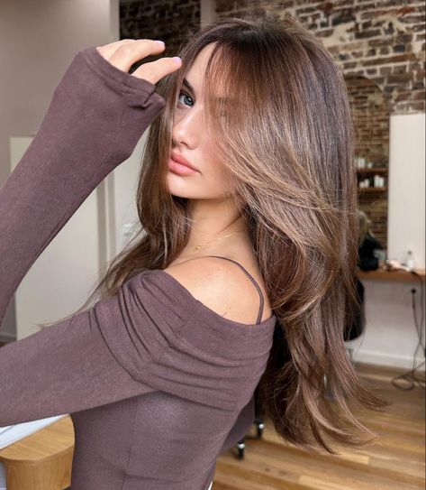 Rambut Brunette, Brown Hair Looks, Brown Hair Inspo, Celebrity Hair Stylist, Long Brown Hair, Hair Inspo Color, Light Brown Hair, Brunette Hair, Layered Haircuts