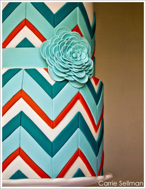 amazing chevron cake Chevron Cakes, Patterned Cake, Chevron Wedding, Cake Blog, Wedding Dessert, Take The Cake, Gorgeous Cakes, Love Cake, Fancy Cakes