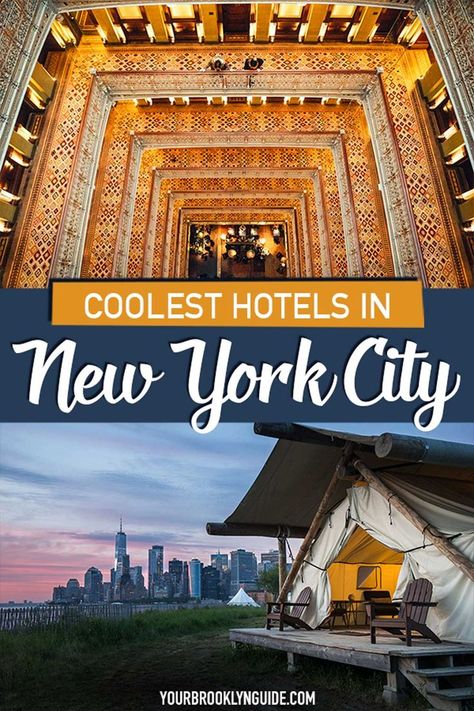 best hotels in NYC and coolest hotels in NYC with views Best Nyc Hotels, Where To Stay In Nyc, Hotels In Nyc, Nyc Sightseeing, Coolest Hotels, New York City Hotels, Nyc Attractions, Nyc Travel Guide, Nyc Neighborhoods