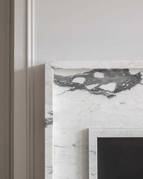 Stone by @Van_den_Weghe - pt. 1 #settingthetoneinstone picture by @cafeine Interior by @ateliermkd #marble #naturalstone #stone… | Instagram Atelier Mkd, Minimal Fireplace, Neutral Bedroom Design, Minimalist Fireplace, Living Room Marble, Flat Furniture, Granite Fireplace, Marble Fireplace Surround, Minimal Living Room