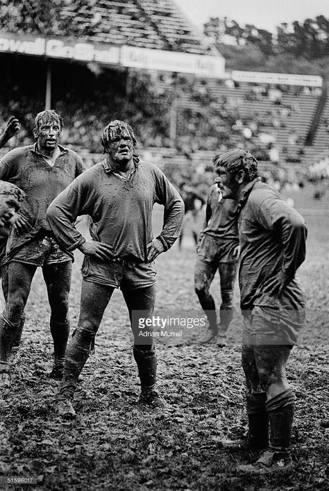 Fran Cotton (middle) of the British Lions pictured during the match between the… New Zealand Pictures, Rugby Pictures, Rugby Art, Rugby Poster, Rugby Vintage, Rugby Uniform, Irish Rugby, Rugby Sport, Rugby Fashion