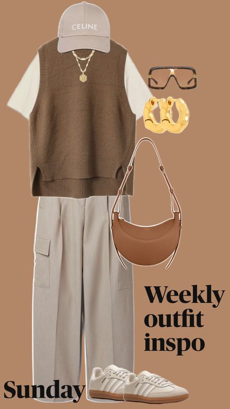 Beige cargo pants, celine cap, polene bag Taupe Cargo Pants Outfit, Cargos Outfit Women, Style Beige Cargo Pants, How To Style Beige Cargo Pants, Celine Cap, Beige Cargo Pants Outfit, Cargo Outfits Women, Cargos Outfit, Cream Cargos