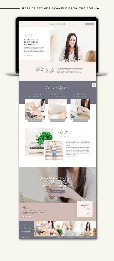 Counsellor Website Design, Counselor Website Design, Website Design Consulting, Wellness Coach Website Design, Feminine Website Design Inspiration, Coaching Website Template, Coach Website Inspiration, Squarespace Template For Coaches, Life Coaching Website Design