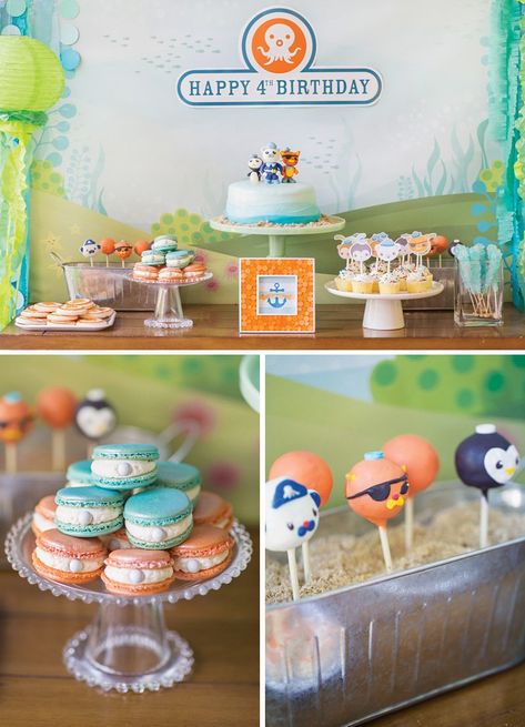 Birthday Parties For Boys, Boy Birthday Party Ideas, Octonauts Birthday Party, Octonauts Party, 10 Birthday, Happy 4th Birthday, Party Hostess, Sea Birthday Party, Fun Birthday Party