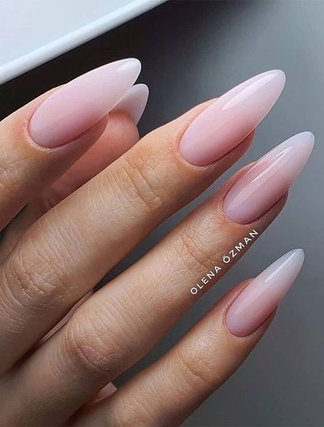 When it comes to your summer new looks. It’s not just our wardrobes that change with the seasons, but our nails too. Explore creative... Long Almond Nails, Long Almond, Ombre Acrylic Nails, Pretty Nail Designs, Almond Nails Designs, Almond Acrylic Nails, Oval Nails, Neutral Nails, Minimalist Nails