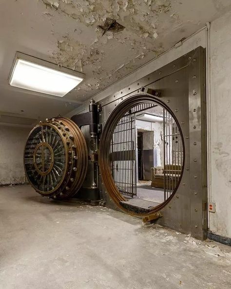 Bank Vault, Surf Tattoo, Bank Safe, Ride Bike, Australia House, The Heist, Safe Vault, Vault Doors, Forgotten Places