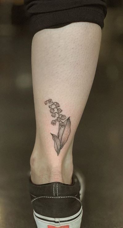 Lily Of The Valley Tattoos, Lily Of The Valley Tattoo, Lily Tattoos, Valley Tattoo, Secret Tattoo, Mom Daughter Tattoos, Lily Flower Tattoos, Nouveau Tattoo, Tattoo Me