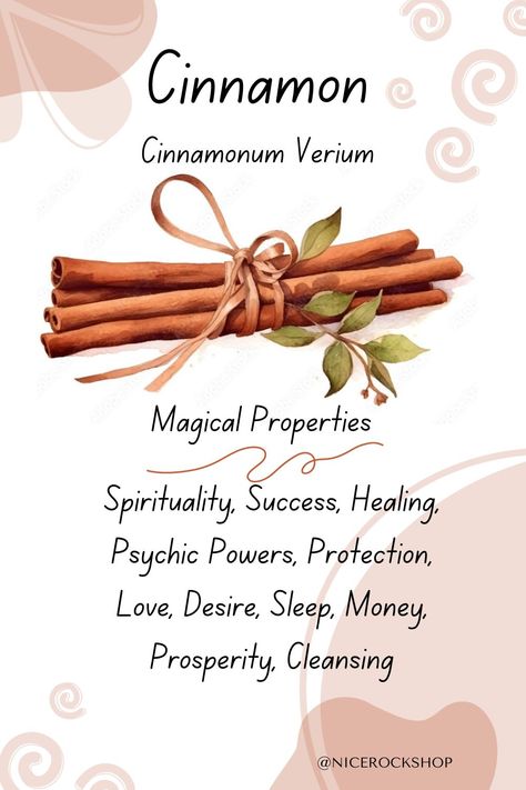 Cinnamon, a versatile spice steeped in spirituality, is renowned for its magical properties in promoting success, healing, and psychic powers. It's cherished for its protective energy, igniting love and desire, while also aiding in peaceful sleep, attracting money, prosperity, and cleansing negative influences from one's life. #cinnamon #healing #spirituality #spice #rockshop #paducahky Money Prosperity, Attracting Money, Magickal Herbs, Protective Energy, Healing Spirituality, Unhealthy Snacks, Magic Herbs, Magical Herbs, Peaceful Sleep