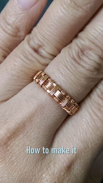 Make Rings With Wire, Wire Work Jewelry Tutorials Free, Diy Funky Jewelry, Diy Wire Jewelry Ideas, How To Make A Ring Out Of Wire, Wire Jewelry Patterns How To Make, Wire Wrapping Rings, Diy Wire Jewelry Tutorials, Wire Rings Diy