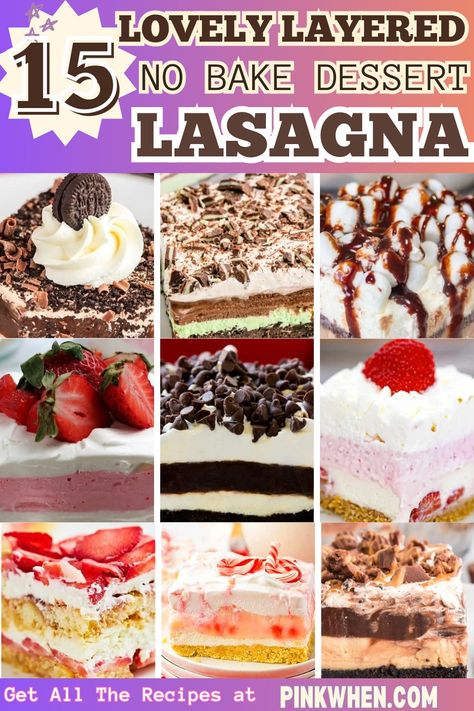 18 Lovely Layered No Bake Dessert Lasagna Recipes Very Berry Dessert Lasagna Recipe, Dessert Lasagna Recipes No Bake, No Bake Lasagna Dessert, No Bake Dessert Lasagna, Christmas Dessert Lasagna, No Bake Layered Desserts, Lasagna Dessert Recipes, Dessert Lasagna Recipes, Pumpkin Lasagna Dessert