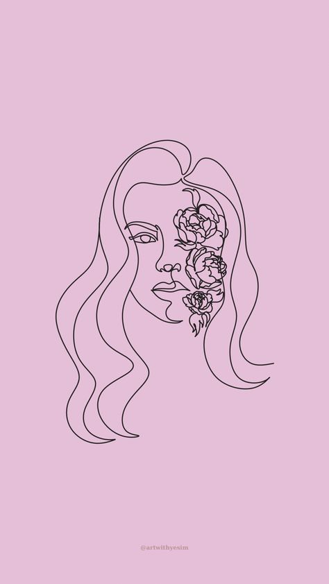 #wallpaper #wall #woman #face #abstract #art #illustration #floral #aesthetic #pink Woman Aesthetic Wallpaper, Face Abstract Art, Line Faces, Face Abstract, Insta Aesthetic, Floral Aesthetic, Aesthetic Pink, Wallpaper Wall, Pink Aesthetic