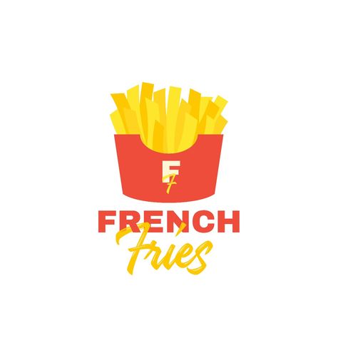 French Fries Logo, Fries Business, Fries Logo, On Logo Design, Business Name Ideas, On Logo, Free Use, Name Ideas, French Fries