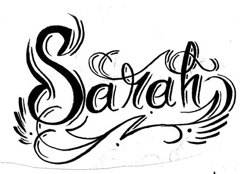 Sarah we miss you Sarah Name, Tattoo Nombres, Sarah Tattoo, Calligraphy Name Art, Tattoo Name Fonts, Name Design Art, Name Drawings, Ancient Tattoo, Calligraphy Name