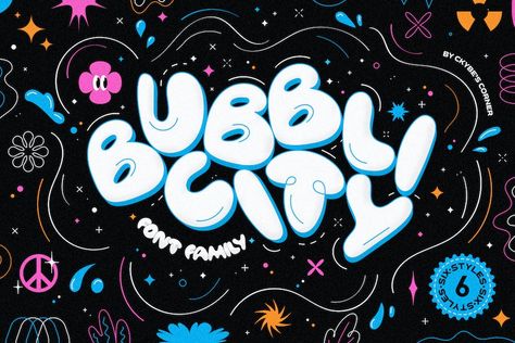 25 Best Procreate Fonts For 2023 - Creativetacos Font Wallpaper, Procreate Fonts, Font Bubble, Bubble Font, Cute Typography, Graffiti Font, Graphic Design Fonts, Street Graffiti, Cute Fonts