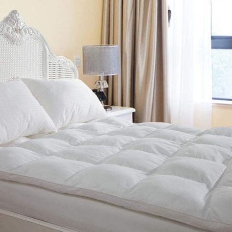 best feather bed d and g duck and goose These Cozy Feather Beds Will Help You Score a Better Night’s Sleep Pillow Top Mattress Pad, Thick Mattress Topper, Diy Rustic Home Decor, Bed Topper, Cheap Home Decor Ideas, Rustic Home Decor Ideas, Feather Bed, Cama King Size, Mattress Pad Cover