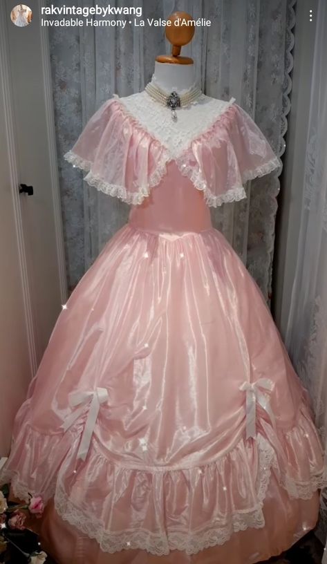 Everything Fashion, Puffy Pink Dress, Satin Clothing, Victorian Dresses, Frilly Dresses, Royal Dresses, Prom Dress Inspiration, Taffeta Dress, Fantasy Dress