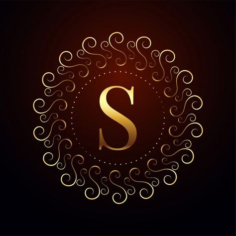 Letter s luxury royal golden logo | Free Vector #Freepik #freevector #logo #business #vintage #label Sk Logo, S Letter Logo, S Letter Images, S Logo Design, Islamic Background, S Love Images, Golden Logo, Visiting Card, Indian Flag