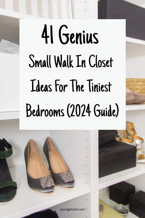 You wake up in the morning and head to your small closet. When you open the door, it’s so full of clothes that you can’t see past them. So you take a step back and close the door to your small wardrobe. As you sigh, you think about how nice it would be to have […] Small Walk In Closet Ideas Layout, Small Walk In Closet Ideas, Shoes In Closet, Walk In Closet Dimensions, Tiny Closet Organization, Walk In Closet Layout, Small Walk In Closet Organization, Walk In Closet Ideas, Small Closet Design