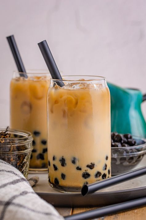 Boba Milk Tea Aesthetic, Cake Aesthetic Design, Cake Pictures Aesthetic, Gen Math, Boba Tea Aesthetic, Healthy Banana Cake, Frozen Banana Recipes, Aesthetic Boba, Banana Bread Healthy