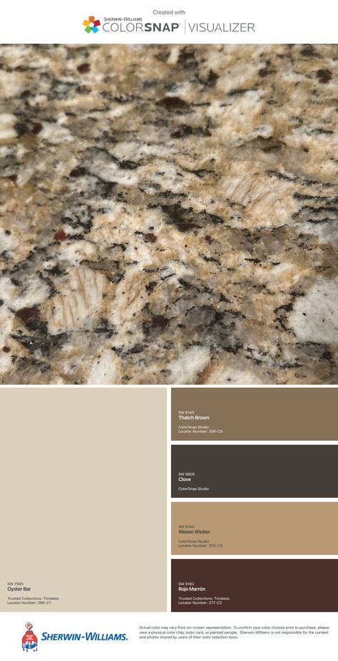 Earth Tone Granite Countertops, Venetian Gold Granite Bathroom, Brown Granite Countertops Color Scheme, Cabinet Colors With Brown Granite, Tan Granite Countertops, Resurfacing Kitchen Cabinets, Gold Granite Countertops, Venetian Gold Granite, Granite Paint