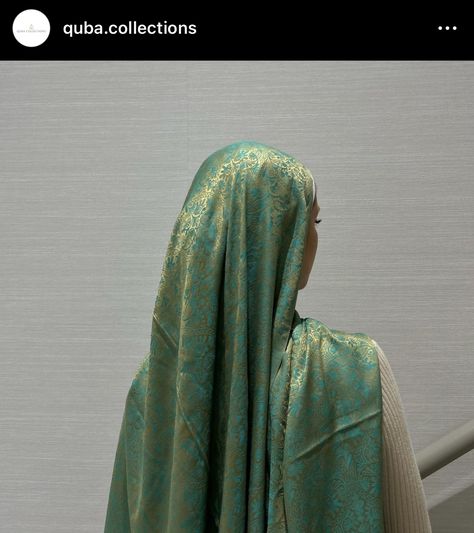 Pashmina hijab by quba collections Pashmina Hijab, Shawl, Green, White