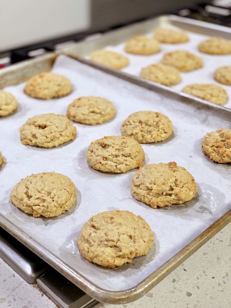 Oatmeal Cookies With Almond Flour, Almond Oatmeal Cookies, Cookies With Almond Flour, Almond Oatmeal, Recipe Oatmeal, Good Cookies, Almond Meal Cookies, Baking Healthy, Healthy Oatmeal Cookies