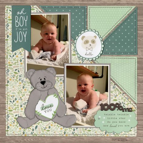 Baby Boy Scrapbook Layouts, Family Scrapbook Layouts, Boy Scrapbook Layouts, Scrapbook Design Layout, Beautiful Scrapbook Layouts, Album Layout, Baby Scrapbook Pages, Scrapbooking Layouts Baby