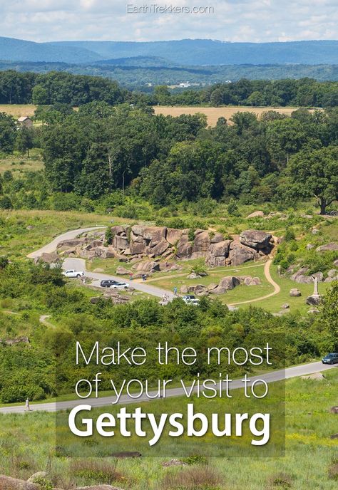 Gettysburg National Military Park, how to make the most of your visit (and more things to do in the area) #gettysburg Gettysburg Ghosts, Gettysburg Pennsylvania, Gettysburg Battlefield, Gettysburg National Military Park, Georgia Vacation, Pennsylvania Travel, East Coast Road Trip, Dc Travel, Things To Do With Kids