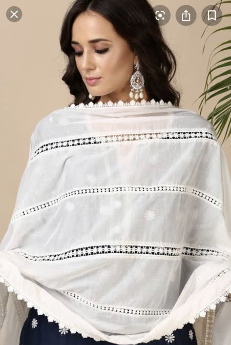 White Dupatta Designs With Lace, Dupata Designing Ideas 2023, Dupta Design Ideas With Lace, Dupatta Designs Ideas With Lace, Duppata Designer Lace, Duppattas Designs Ideas With Lace, Dupatta Designs Ideas, Duppattas Designs Ideas, Dupatta Designs