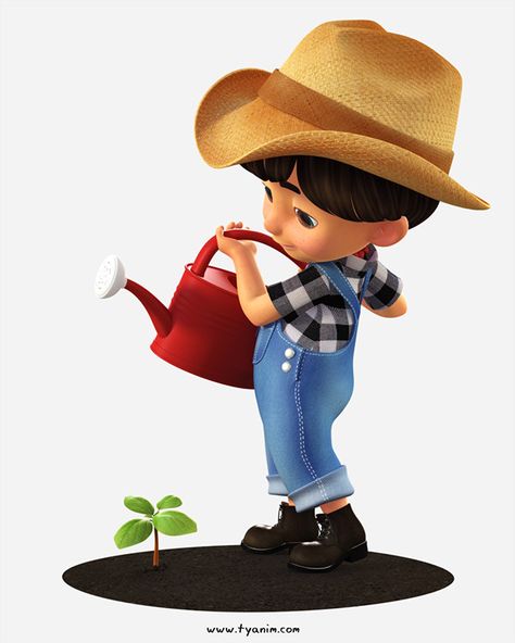 Farmer Character, Character Design Tutorial, Character Design Cartoon, Doodle Characters, Cartoon 3d, Farm Boys, Cute Cartoon Characters, Concept Art Character, Simple Illustration