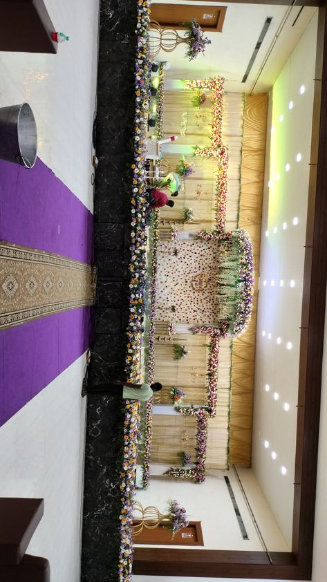 Night Marriage Decoration Indian, Marriage Decoration Indian, Stage Decoration Photos, Engagement Stage, Indian Wedding Decorations Receptions, Engagement Stage Decoration, Reception Stage, Reception Stage Decor, Simple Stage Decorations