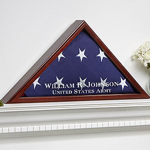 Personalized Keepsake Gifts & Tokens | Personalization Mall Folded Flag, Flag Display Case, Veterans Flag, Personalization Mall, Flag Display, Military Flag, Personalized Memorial Gifts, Turtle Dove, Wood Flag