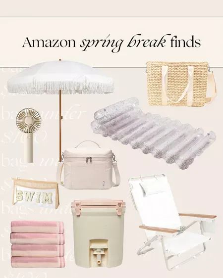 Dive into the ultimate spring break getaway with Amazon's beach and pool essentials! Get ready to soak up the sun with our curated collection of warm weather must-haves. Whether you're lounging by the pool or strolling along the shore, make a splash with our handpicked selection of spring break faves! Spring Break Getaways, Pool Essentials, Organic Lifestyle, Soak Up The Sun, Amazon Storefront, Best Amazon, Home Gadgets, Beauty Essentials, Fashion Essentials