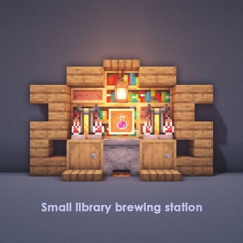 Minecraft brewing station Brewing Room Minecraft, Minecraft Brewing, Health Potion, Construction Minecraft, Minecraft Building Guide, Case Minecraft, Minecraft Decoration, Minecraft Interior, Minecraft Interior Design