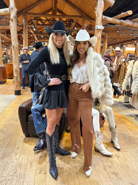 The Mia High-Rise Stretch Coated … curated on LTK Western Mom Aesthetic, Outfits For Winery Fall, Cowgirl Outfit Winter, Basic Western Outfit, White Cowgirl Boots Outfit Winter, Winter Rodeo Outfits For Women, Boots Attire, Western Women Outfits, Classy Cowgirl Outfits