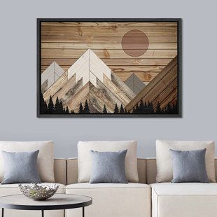 Fake Wood, Rustic Landscape, Mountain Forest, Snowy Mountain, Deco Originale, Nature Artwork, Forest Nature, Wood Panels, Mountain Wall Art