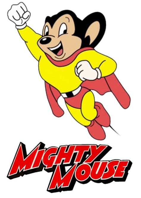 Mighty Mouse Drawings, Mighty Mouse Cartoon, 80 Cartoon Characters, Mighty Mouse Tattoo, 60s Cartoons, 80s Cartoon Characters, Saturday Cartoon, Old Cartoon Characters, Mouse Character