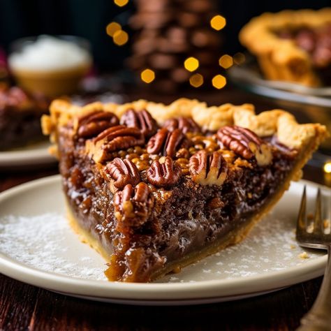 I discovered this dish at a church potluck and knew I had to track down the recipe Fudge Pecan Pie, Salted Caramel Pecan Pie, Paleo Pecan Pie, Pecan Pie Ingredients, Caramel Pecan Pie, Best Pecan Pie, Refrigerated Pie Crust, Pecan Pie Recipe, Caramel Pecan