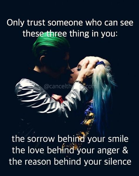 I like this quote, but a love like joker and Harley is not one I seek. Jacob ❤ Silence Love, Joker Love Quotes, Your Silence, Harley And Joker Love, Harley Quinn Quotes, Meant To Be Quotes, Cute Couple Quotes, Character Quotes, True Love Quotes