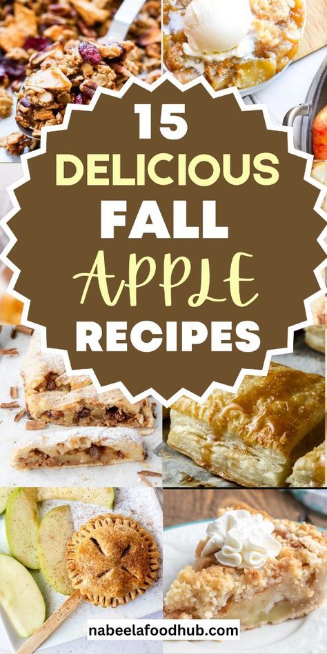 Discover 15 Delicious Fall Apple Recipes perfect for cozy autumn days! delicious fall apple recipes | tasty apple dishes | fall apple dessert ideas | best apple recipes for fall | apple-based fall dishes | apple pie recipes | apple crisp ideas | apple cider recipes | fall apple treat ideas | apple-themed fall desserts | easy fall apple recipes | cozy fall apple dishes | apple cinnamon recipes | autumn apple recipes | apple-inspired fall dishes | warm apple recipes for fall | apple recipes for Thanksgiving | fall apple baking ideas | sweet apple recipes | apple-themed fall treats. Apple Baking Ideas, Easy Fall Apple Recipes, Autumn Apple Recipes, Apple Dessert Ideas, Apple Crockpot Recipes, Green Apple Recipes, Apple Baking, Recipes Autumn, Oat Bites