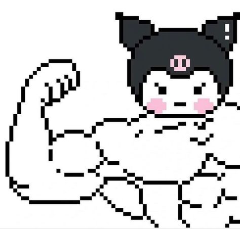 Buff Sanrio, Cute Emotes, Melody Hello Kitty, Kitty Pictures, Hello Kitty Art, Kitty Art, Hello Kitty Pictures, Discord Server, My Melody