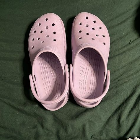 Well loved light purple crocs. Men’s 7 Womens 9. One black blemish on top. Light Purple Crocs, Purple Crocs, Crocs Men, Better Love, Love And Light, Light Purple, Purple, Jewelry Watches, Plus Fashion