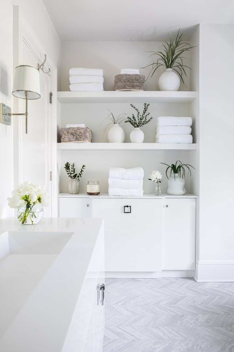 White half bathroom