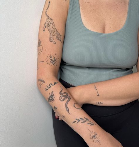 Small Girly Tattoos, Petite Tattoos, Small Arm Tattoos, Classy Tattoos, Arm Tattoos For Women, Discreet Tattoos, Dainty Tattoos, Girly Tattoos, Subtle Tattoos