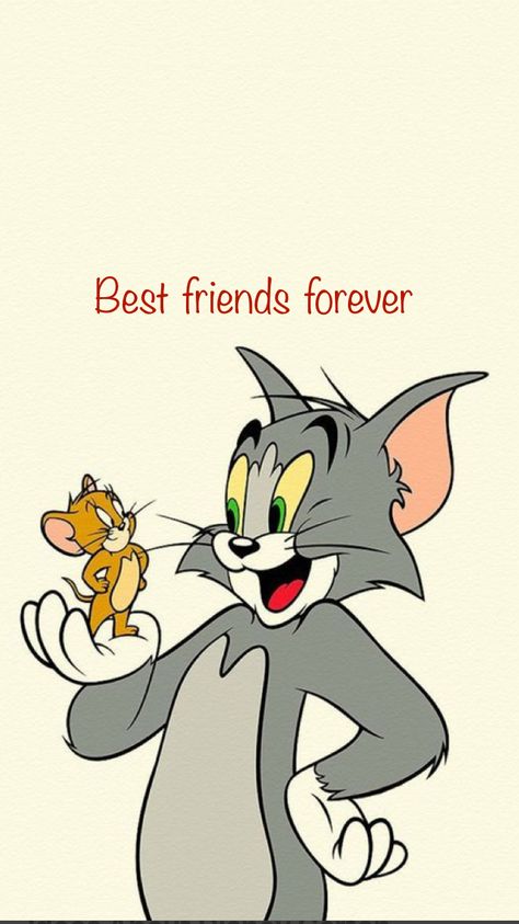 Wallpapers Tom And Jerry Best Friends Wallpaper, Tom And Jerry Friendship, Best Friends Dp, Tom And Jerry Best Friends, Friends Dp, Devotional Images, Jerry Wallpapers, Tom And Jerry Wallpapers, Best Friend Wallpaper