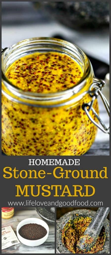 Homemade Stone-Ground Mustard | Life, Love, and Good Food Mustard Recipe Homemade, Homestead Canning, Mustard Recipes, Stone Ground Mustard, Frugal Kitchen, Homemade Mustard, Grainy Mustard, Mustard Recipe, Homemade Condiments