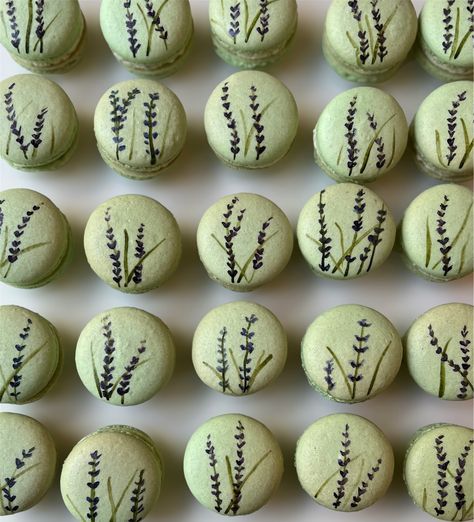 Subtle differences on each cookie. Pistachio macarons with lavender painted on top. . . . . #macaron #frenchmacarons #dessert #desserts #foodporn #foodphotography #fyp #feedfeed #baking #baker #baltimore Hand Painted Macarons, Painted Macarons, Pistachio Macaron, Lavender Paint, French Macarons, Henna Design, Pistachio, Macarons, Baltimore