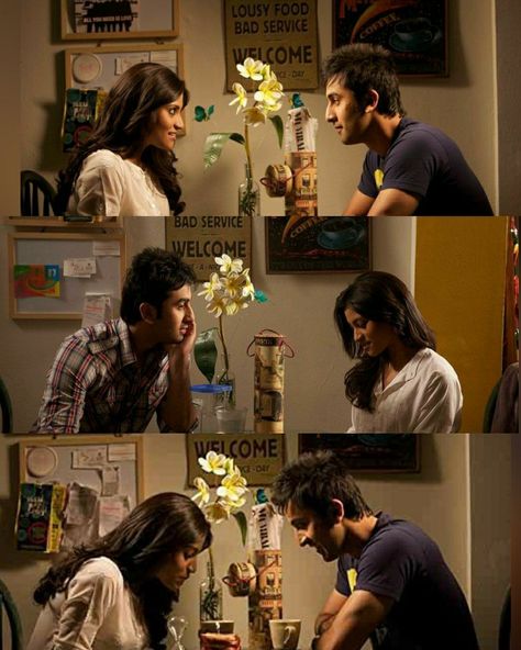 Bollywood Movie Love Scenes, Wake Up Sid Posters, Wake Up Sid Wallpapers, Wake Up Sid Aesthetic, Wake Up Sid, Bollywood Wallpaper, Vintage Bollywood Aesthetic, Movies To Watch Teenagers, Movie Dialogues